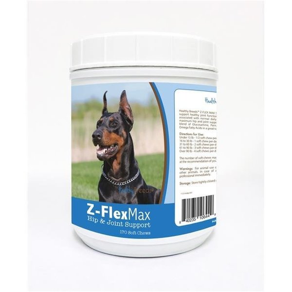 Healthy Breeds Healthy Breeds 840235106449 Doberman Pinscher Z-Flex Max Hip & Joint Soft Chews - 170 count 840235106449